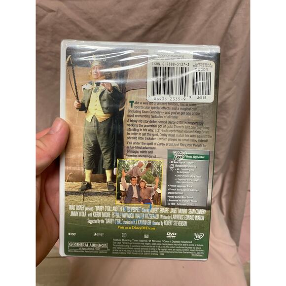 Darby O'Gill and the Little People (DVD, 2004, Disney) Sean Connery 1959 - Picture 3 of 3